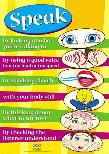 Speak A3 poster