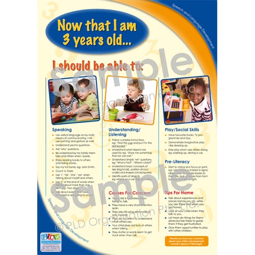 Speech and Language Developmental Milestones - Now that I am 3 years old...