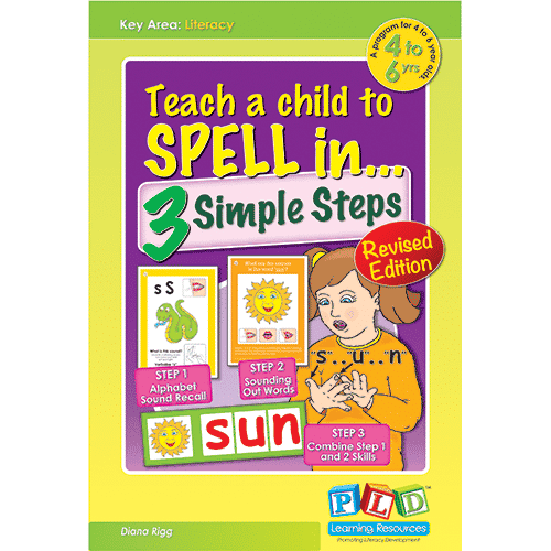 Teach a child to SPELL in 3 simple steps (eBook)