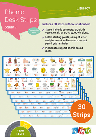 Phonic Desk Strips - Stage 1