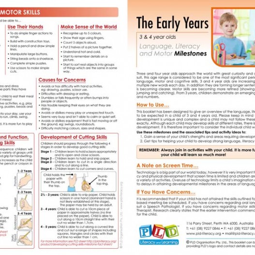 Early years language, literacy & motor milestones - PLD - Promoting ...
