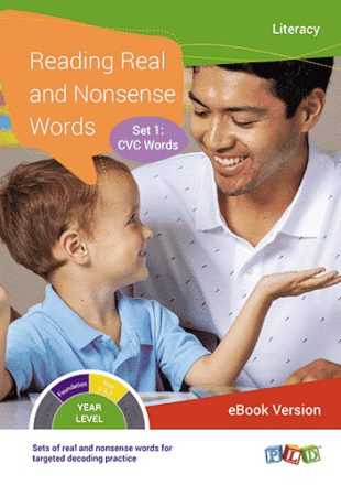 Reading Real and Nonsense Words – Set 1 - 4 (eBooks)