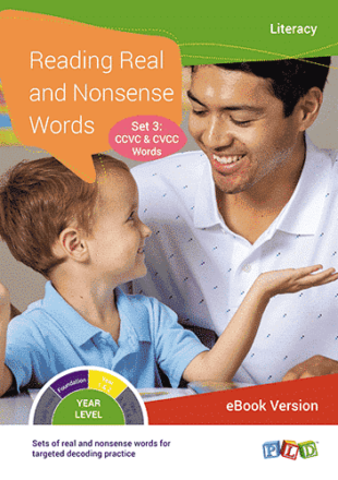 Reading Real and Nonsense Words - Set 1: CVC Words (eBook)
