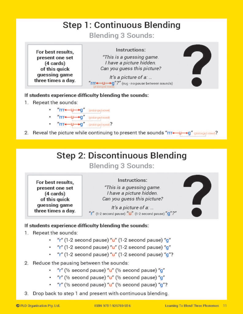 Continuous or Discontinuous Blending for Early Readers - What does the Evidence say?