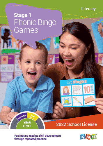 Phonic Bingo Games – Stage 1 (Subscription)