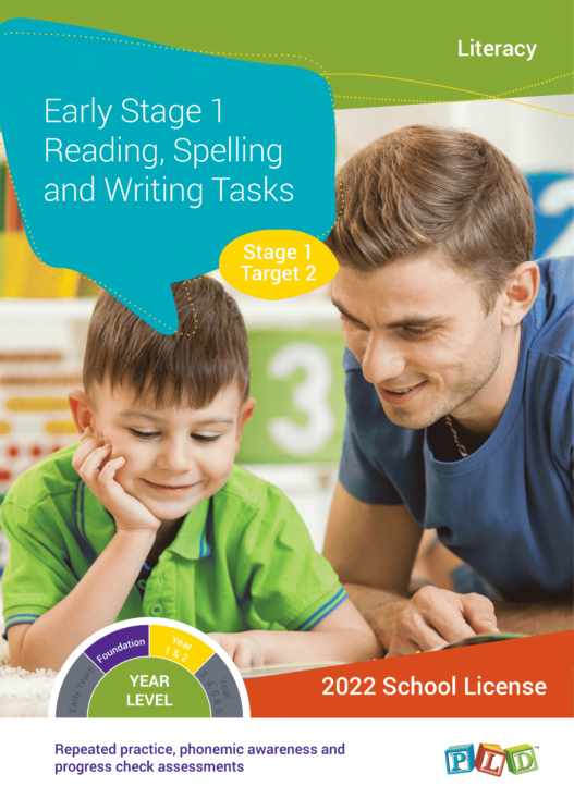 Early Stage 1 Reading, Spelling and Writing Tasks - Target 2