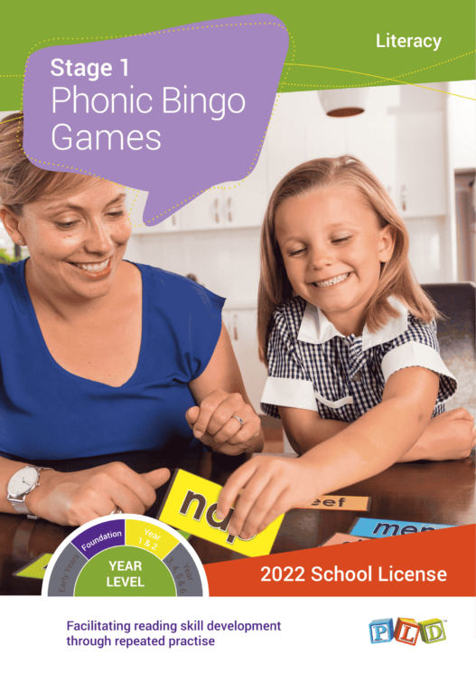 Phonic Bingo Games – Stage 1 (Subscription)