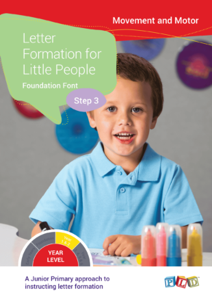Letter Formation for Little People - Foundation Font - Step 3