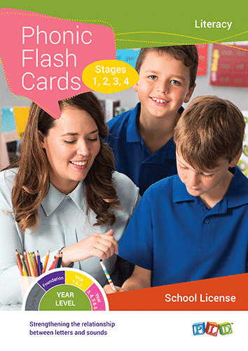 Phonic flash cards – Stage 1-4 (Subscription)